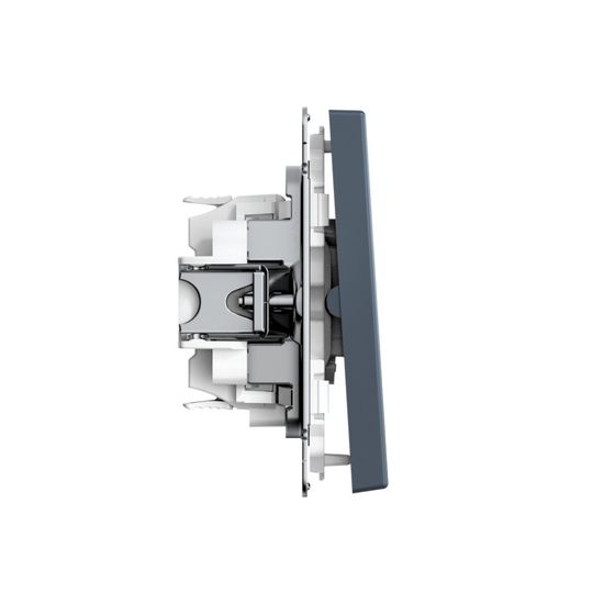 Выключатель кнопочный 2-кл. ArtGallery 10AX быстрозажим. клем. механизм грифель SE GAL000717S