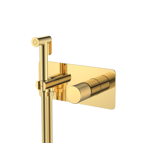 Boheme Смеситель гигиенический STICK GOLD SPIRALE