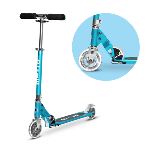 Самокат Micro Sprite LED Аква