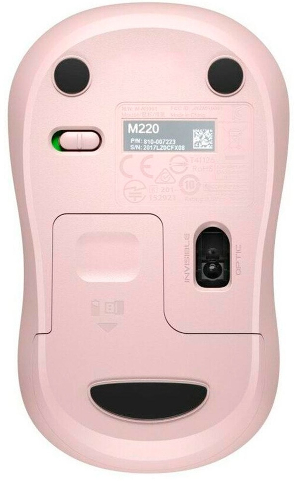 МЫШЬ БЕСПРОВОДНАЯ LOGITECH M221 - ROSE M/N: MR0085 / C-U0010