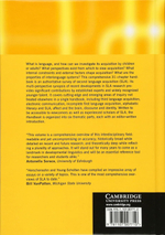 The Cambridge Handbook of Second Language Acquisition (Cambridge Handbooks in Language and Linguistics)