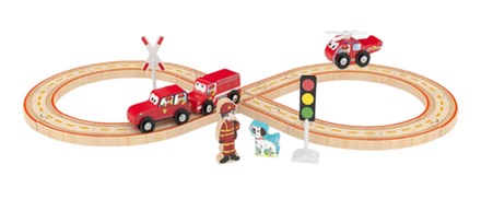 Детский игровой набор J'adore Автотрек (Пожарное отделение) серия"Треки"