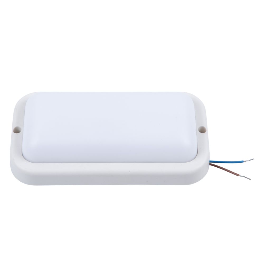 ULW-Q228 18W-4000K IP65 WHITE Светильник светодиодный влагозащищенный. Прямоугольник. Белый свет 4000K. 195×95×35мм. Корпус белый. ТМ Volpe