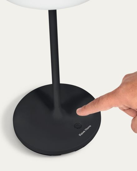 Dinesh Настольная лампа для улицы из черного металла