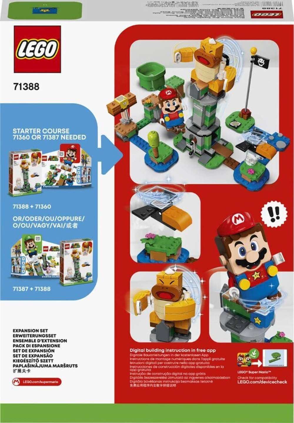 Конструктор LEGO Super Mario 71388 Падающая башня босса братца-сумо