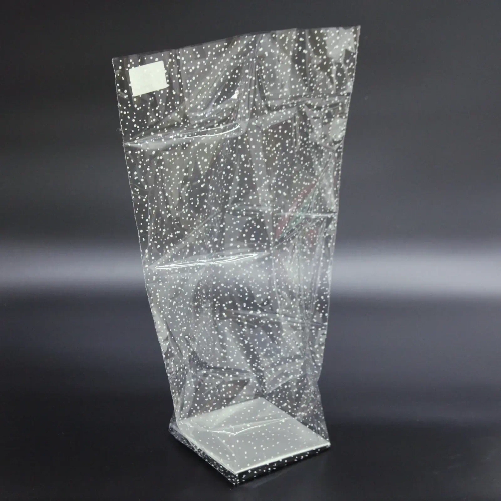 Пакет на жестком дне, рисунок «мошка» (дно 14*14; выс.53см)