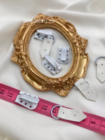 Шубный крючок белый 15 мм