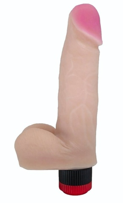 Вибратор-реалистик из неоскин - 20,2 см. (Цвет: телесный)