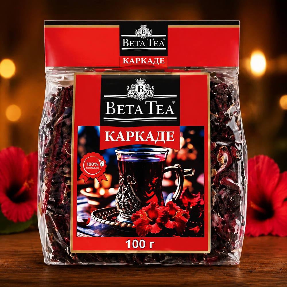 Чай Бета Каркаде м/у  100гр 1/40шт