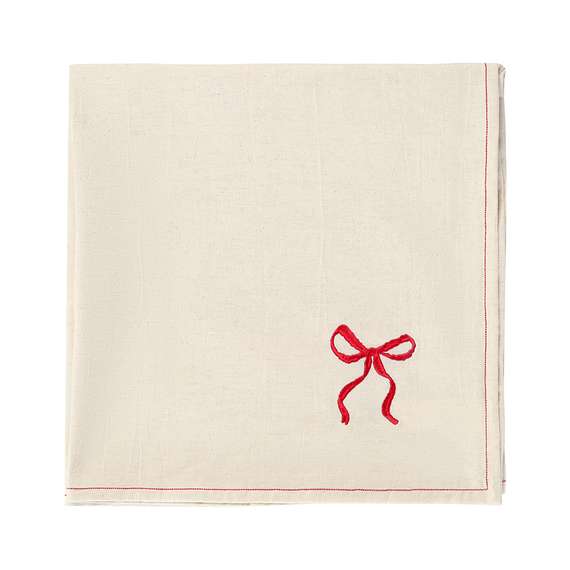 Скатерть fancy bows бежевого цвета из коллекции essential, 180х180 см