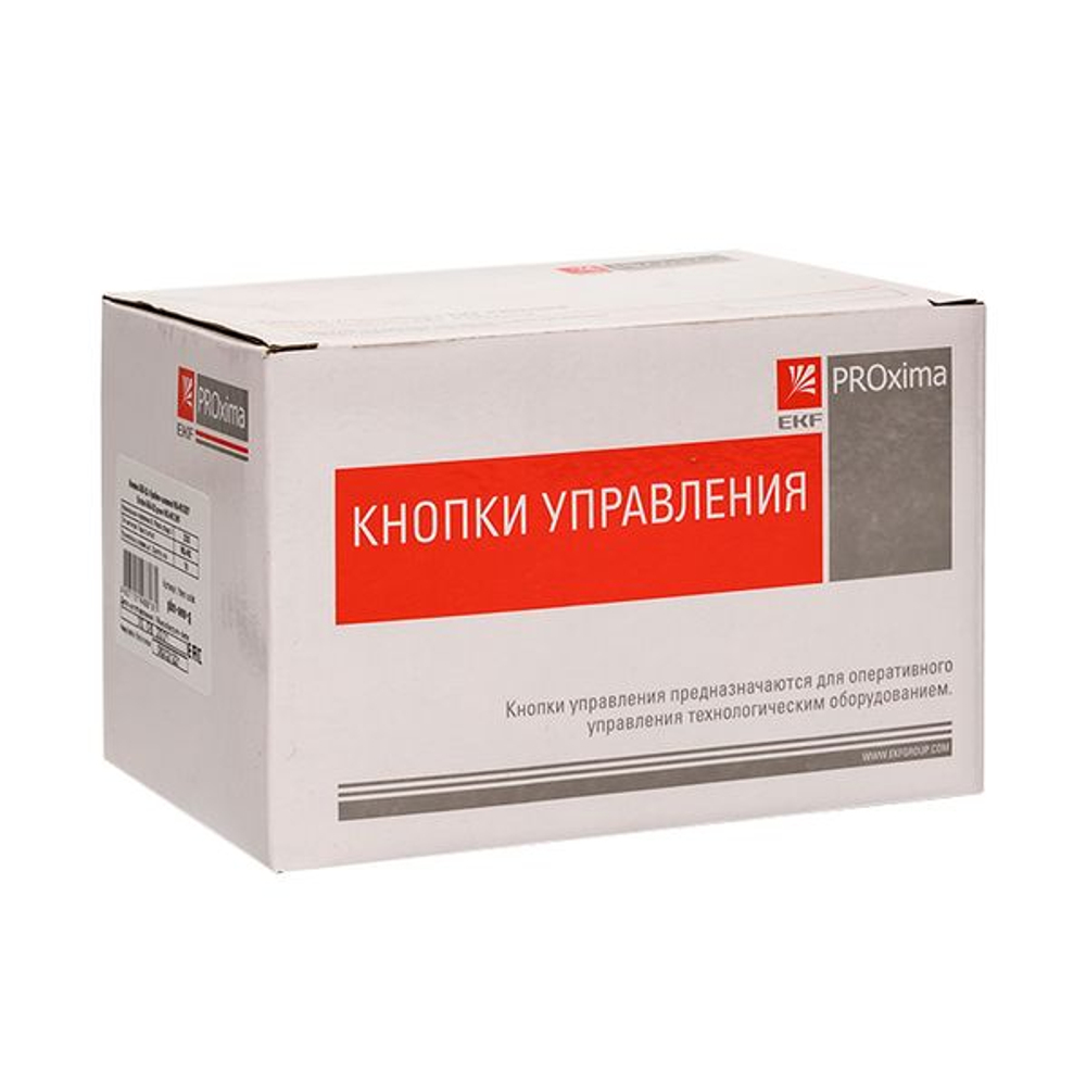Кнопка AELA-22 белая с подсветкой NO+NC 220В Грибок EKF PROxima (10.00 шт.)
