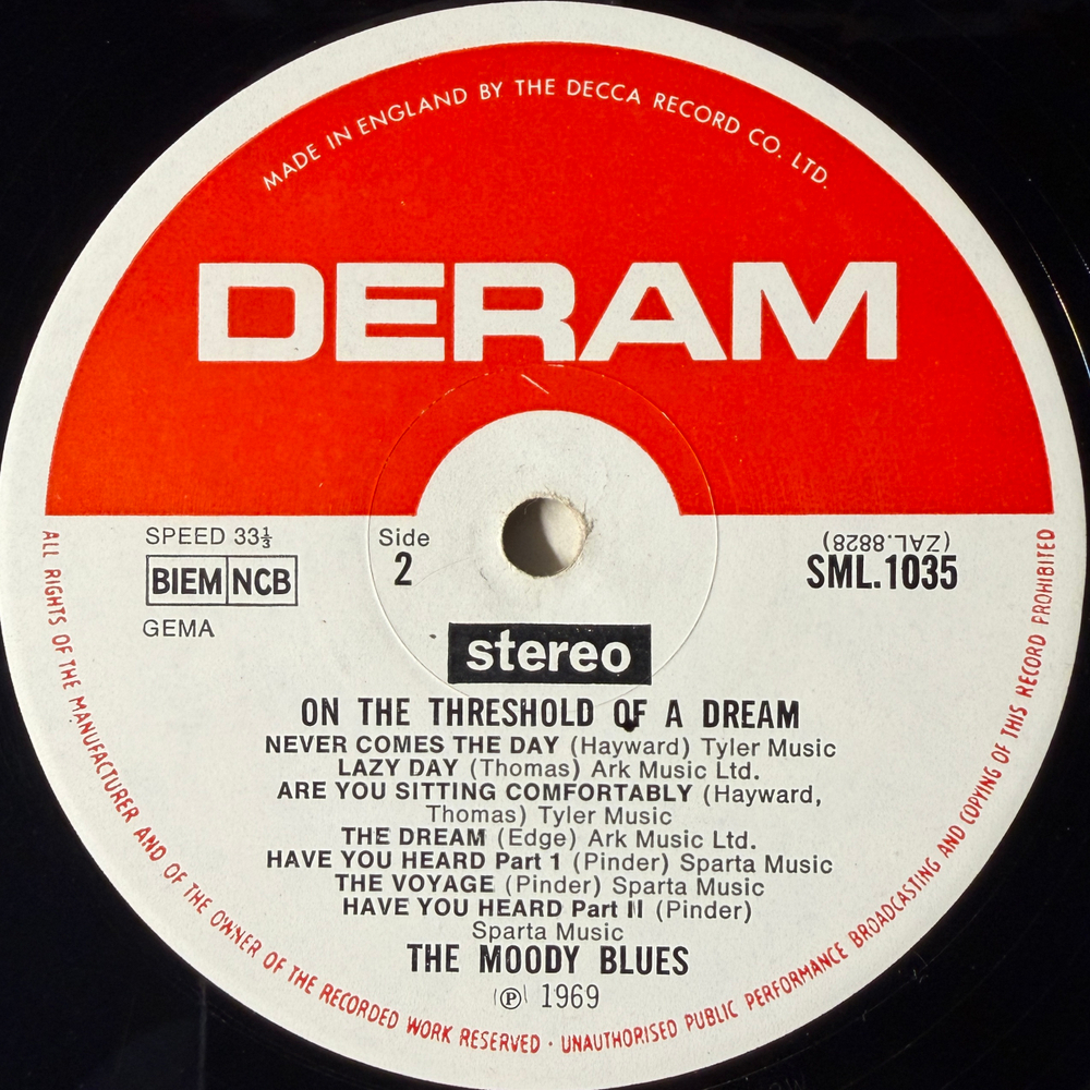 The Moody Blues - On The Threshold Of A Dream (Англия 1969г.)