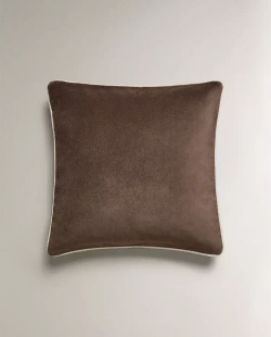 ZARA HOME БАРХАТНАЯ НАВОЛОЧКА ДЛЯ ДЕКОРАТИВНОЙ ПОДУШКИ, ШОКОЛАДНЫЙ
