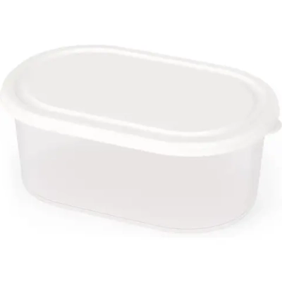 Емкость для СВЧ 1,5л овальная (белый) (комплект 18 шт)