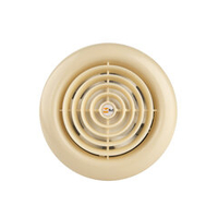 Сверхтонкий вытяжной вентилятор для ванн ММ 100 круглый 60 м³/час кремовый