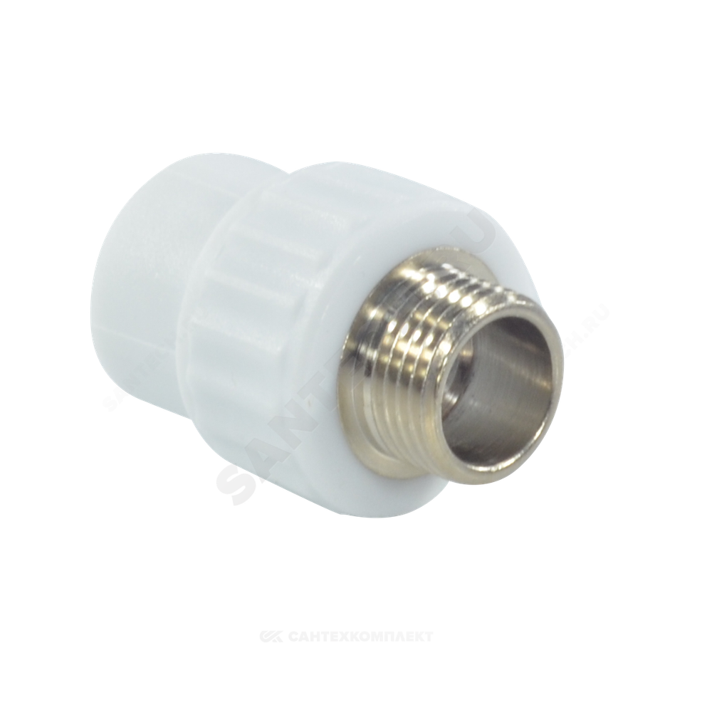 Муфта PP-R комбинированная белая Дн 20х1/2" НР VALFEX 10130020