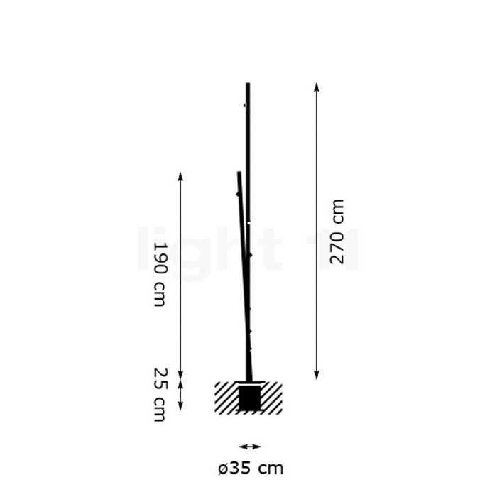 УЛИЧНЫЙ СВЕТИЛЬНИК  VIBIA Bamboo 4811