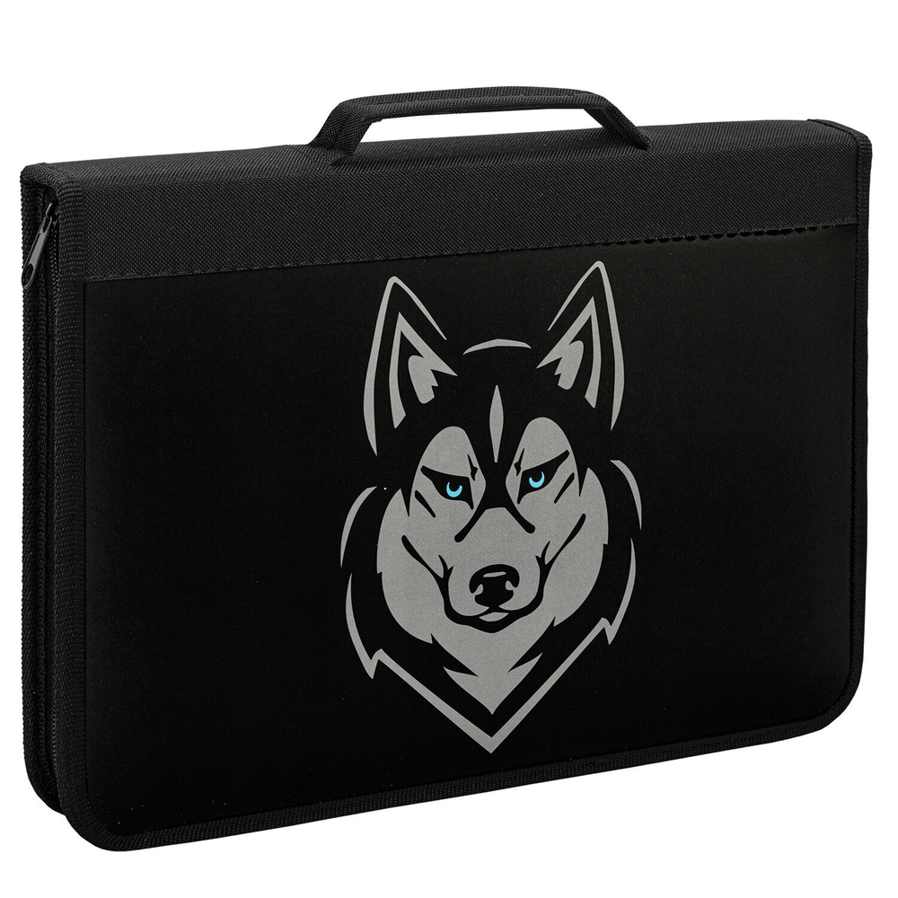 Папка на молнии BRAUBERG А4 с ручкой с органайзером 1 отделение "Husky" (2 штуки в упаковке)