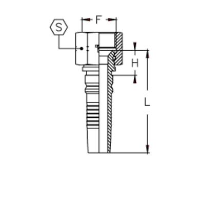 Фитинг DN 20 JIC (Г) 1.1/16 Interlock