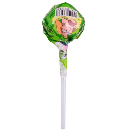 Карамель на палочке с жевательной резинкой (с тату красящая язык) РИК И МОРТИ 18г. (Китай)