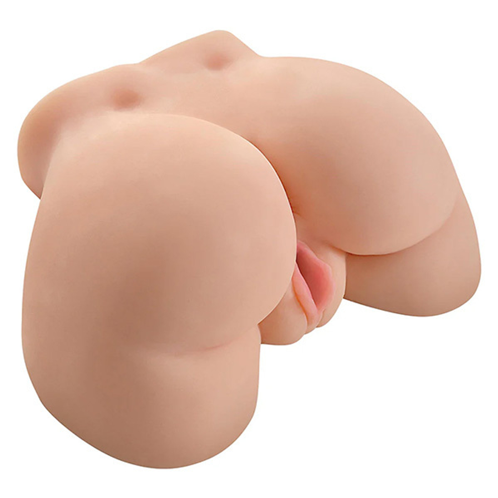 Телесный вибромастурбатор-полуторс 27х14,5см вагина и анус PipeDream Extreme PDX Phat Vibrating Ass White Girl in Flesh RD401