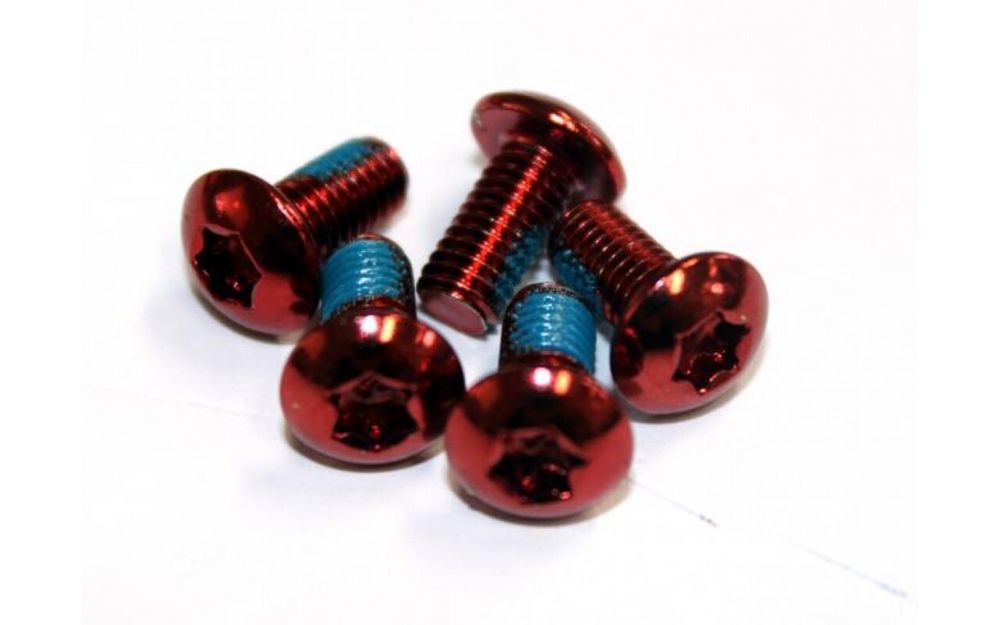 Болты для крепления тормозного диска CLARK`S Красные