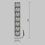 Напольный светильник (торшер) Maytoni MOD043FL-08CH