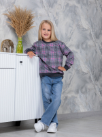 Детский свитшот дСВ-51/графитклетка