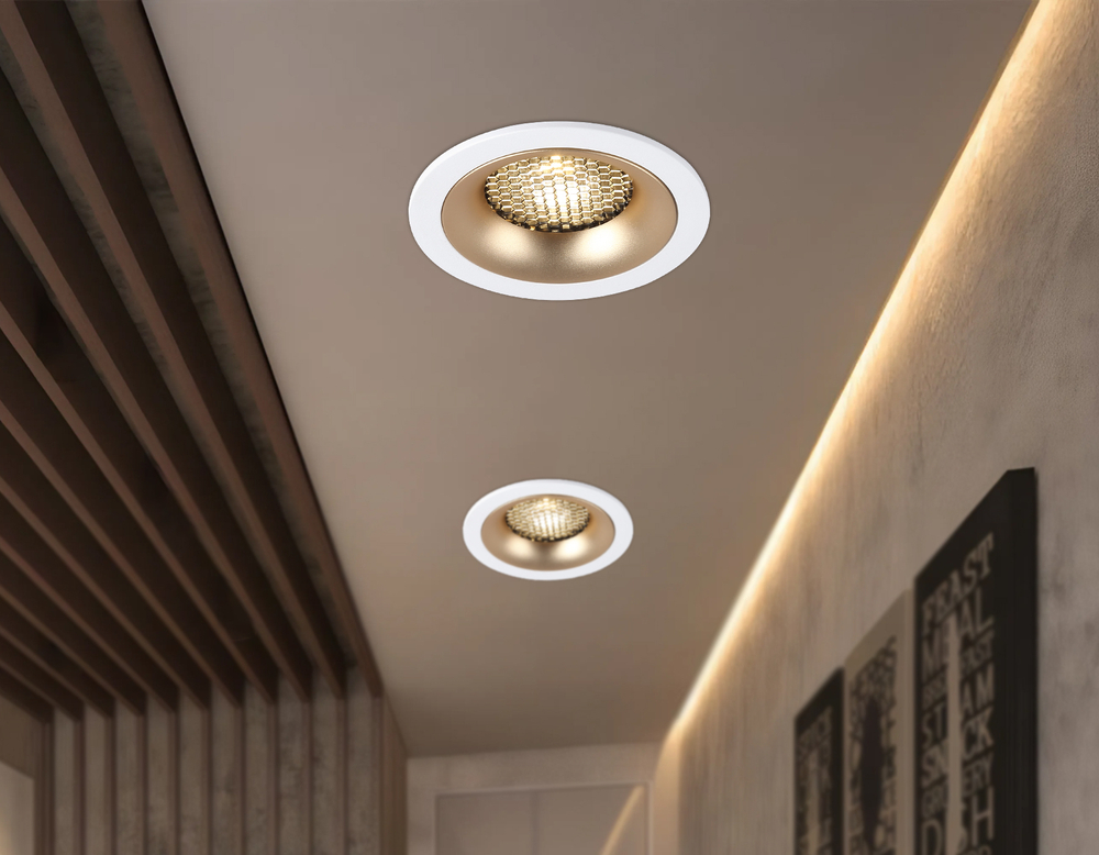 Светильник встраиваемый TN102723 WH/GD белый/золото GU5.3 92*92*23