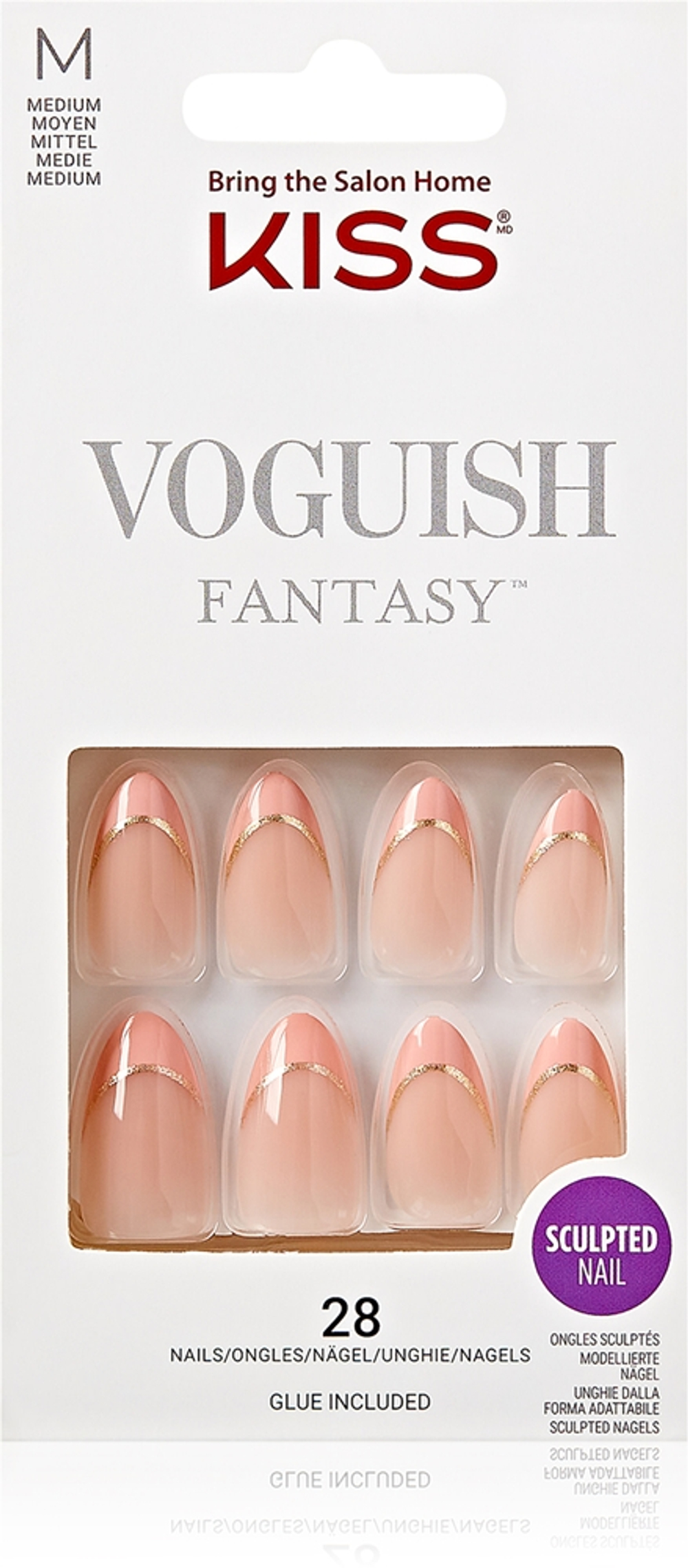 KISS Voguish Fantasy French - искусственные ногти, 28 szt.
