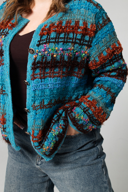 Пряжа O'YARN TWEED’N MERINO с коричнево-черными крапинками, 500г