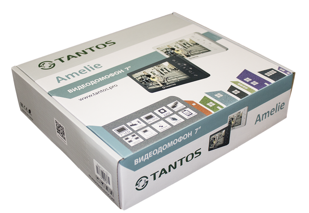 Tantos Amelie SD (Black) видеодомофон в упаковке
