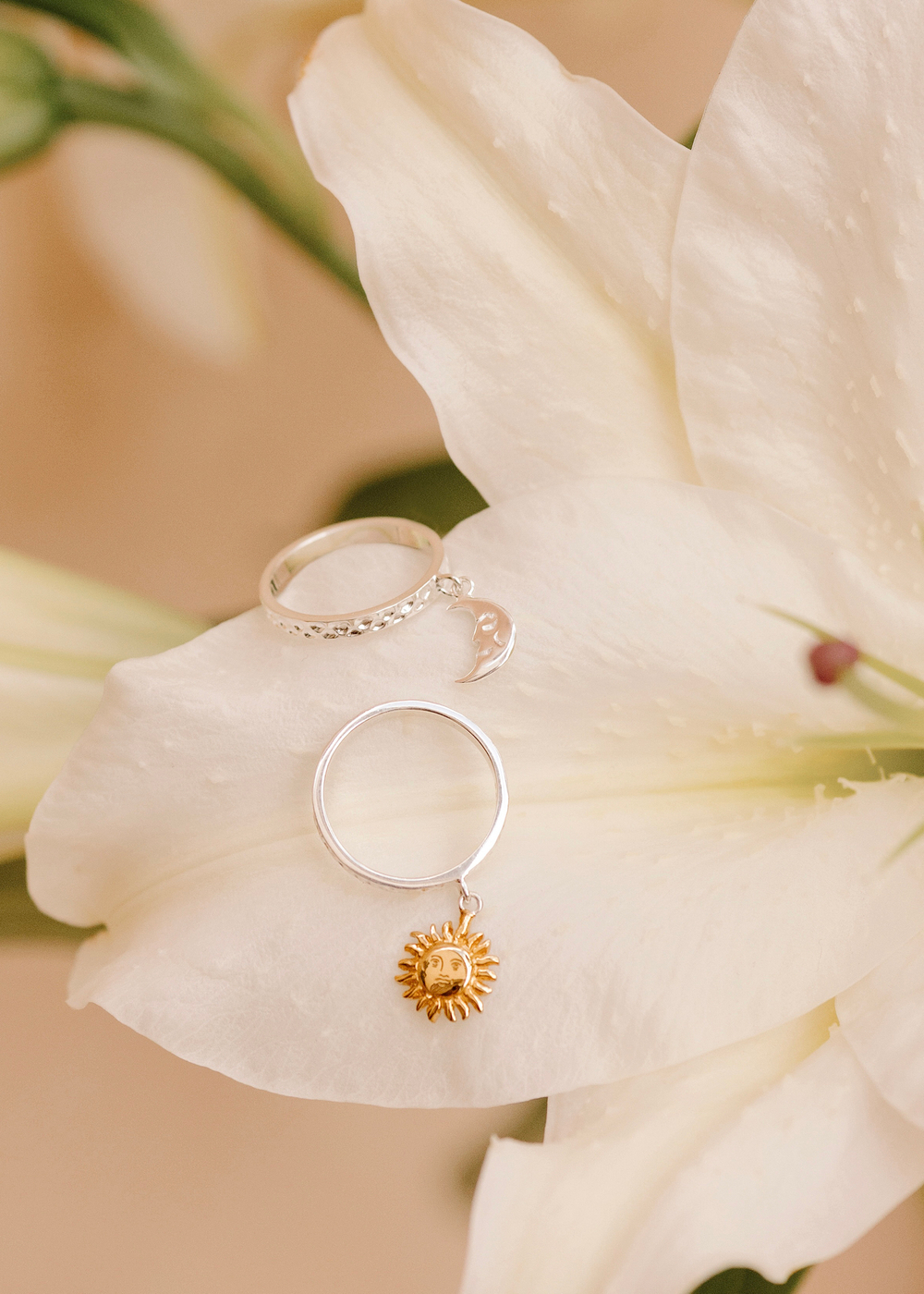 Кольцо «Солнце» с позолотой