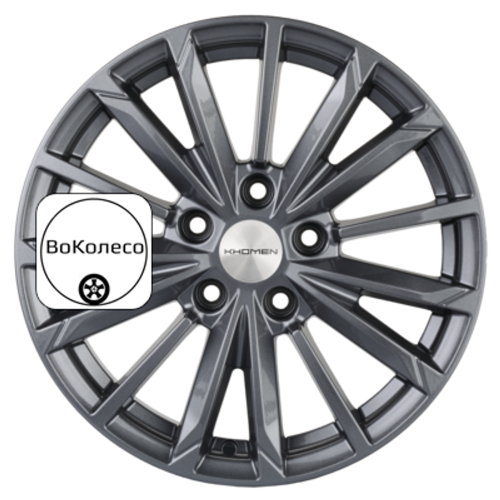 6,5x16/5x112 ET39,5 D66,6 KHW1611 (Actyon) Gray Khomen Wheels