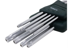 Набор ключей TORX RF-5098TL: длинных Т10Н-Т50Н- с отверстием 9пр. на пласт. держат. ROCKFORCE