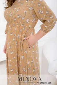 Платье 2487-бежевый Minova