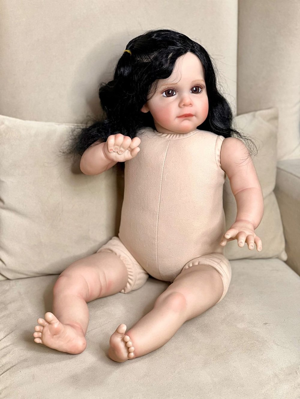 Кукла Реборн мягконабивная без одежды 60см (FA-240W)
