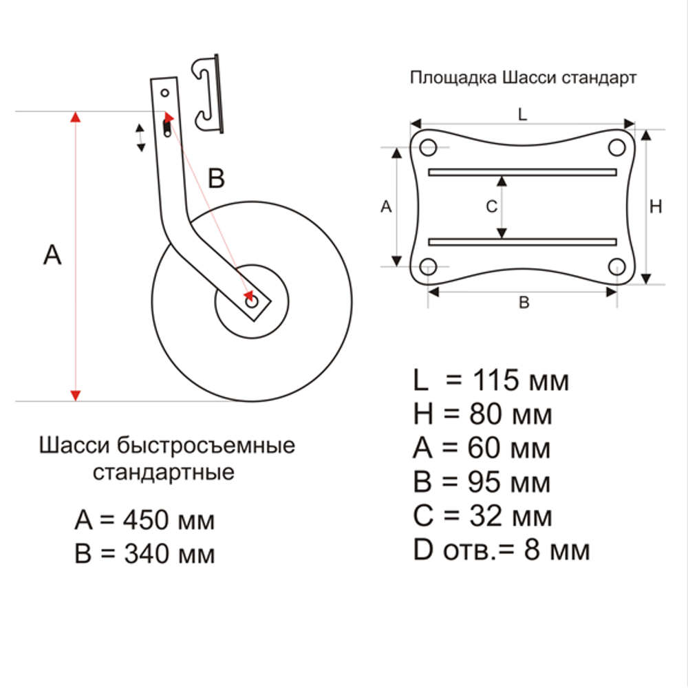 Транцевые колеса тип Быстросъёмные (Стандарт) НЕРЖ. Без чехлов (за пару) 311