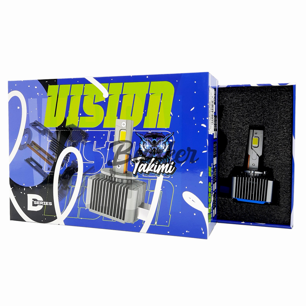 Светодиодные автомобильные LED лампы Takimi Vision D8S 6000К 12V