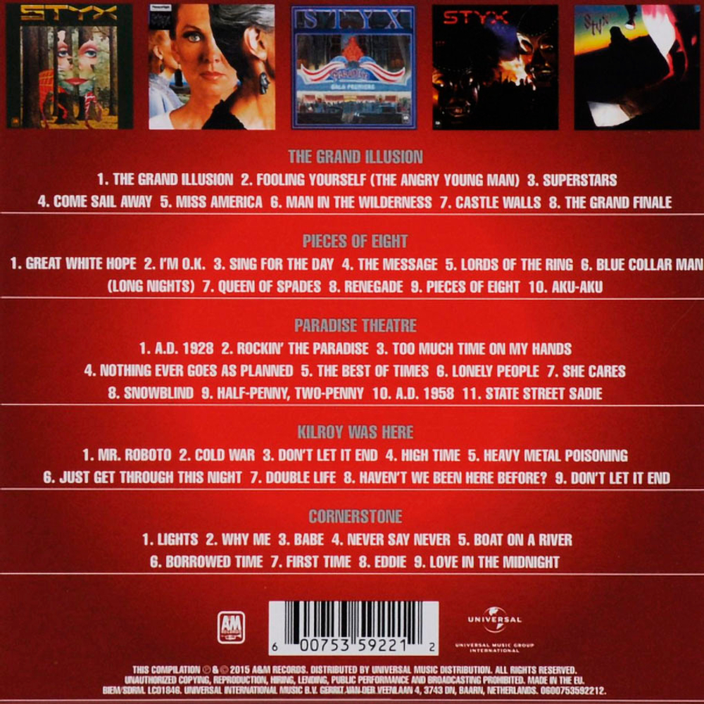 Styx / Five Classic Albums (5CD)