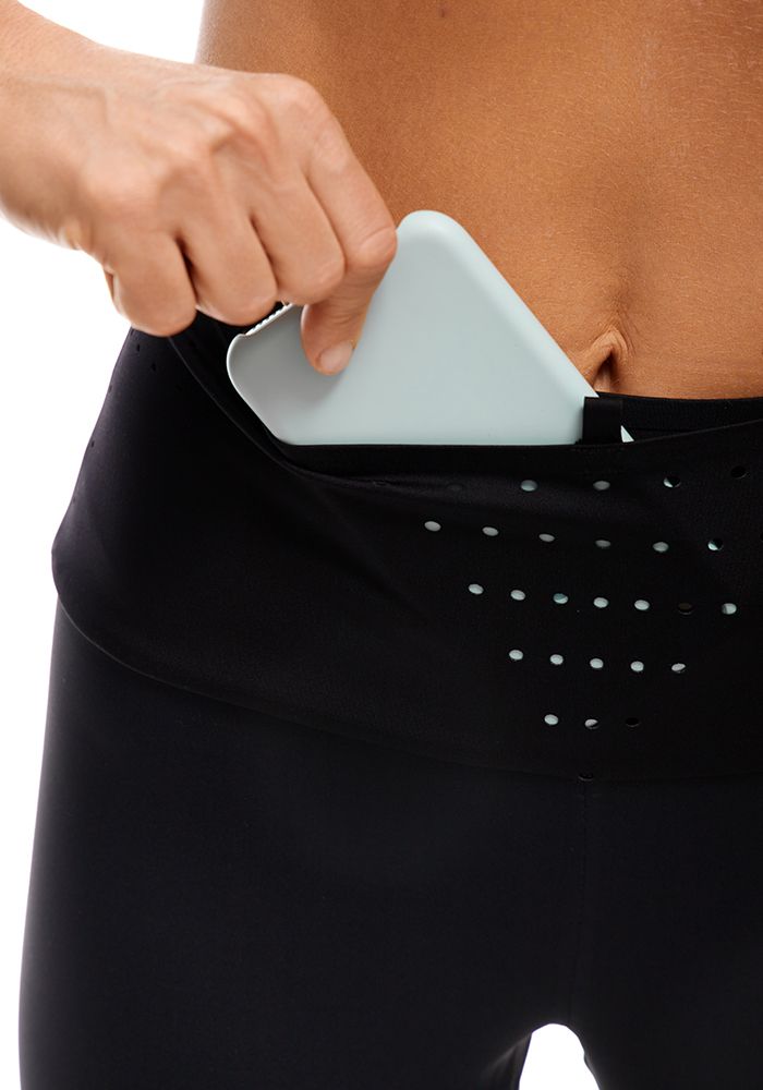 ТАЙТСЫ С ПОЯСОМ ЖЕНСКИЕ SFA FULL TIGHT | BLACK SKYBLUE