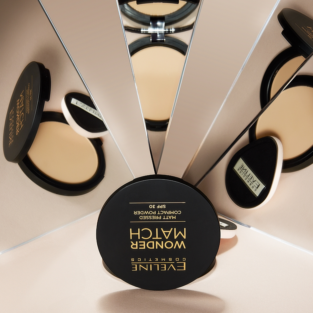 Eveline Cosmetics Wonder Match - Пудра в компакте SPF 30 оттенок 02, 8 g