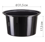 Кашпо ЛАЙН D350мм H 390мм 33л со вставкой