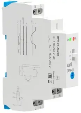 Фотореле OPR-01 1 конт. ONI 230В АС с вынос.дат OPR-01-AC230