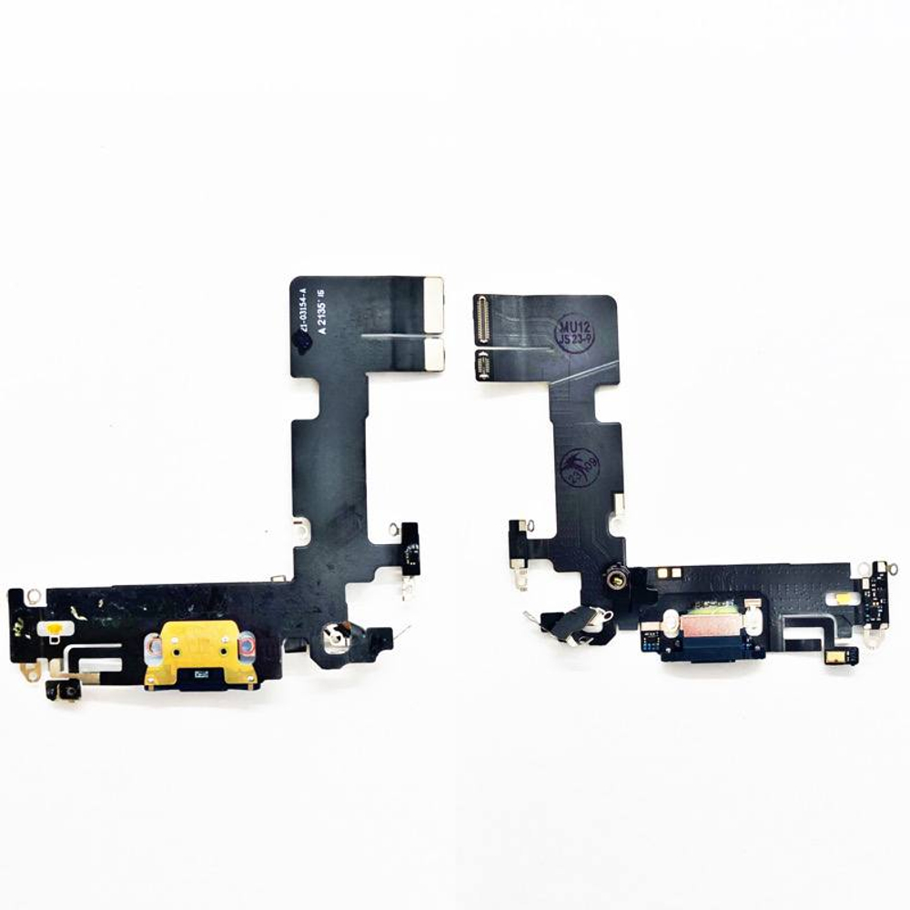 Шлейф для Apple iPhone 13 на системный разъем/микрофон Черный - Премиум