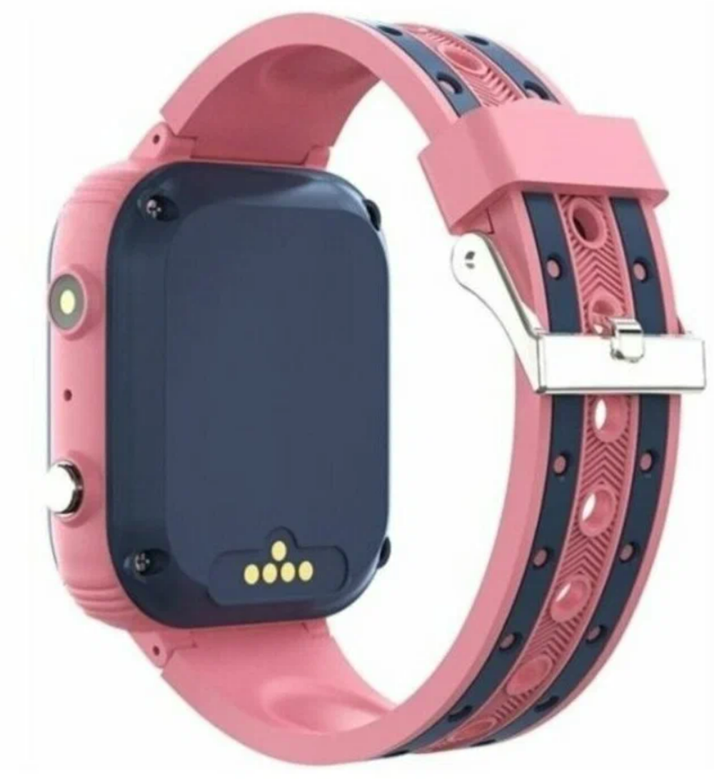 Детские умные часы Smart Baby Watch LT-21 4G Wi-Fi, серый/розовый