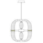 Подвесной светодиодный светильник Aployt Aleksandra APL.857.06.20