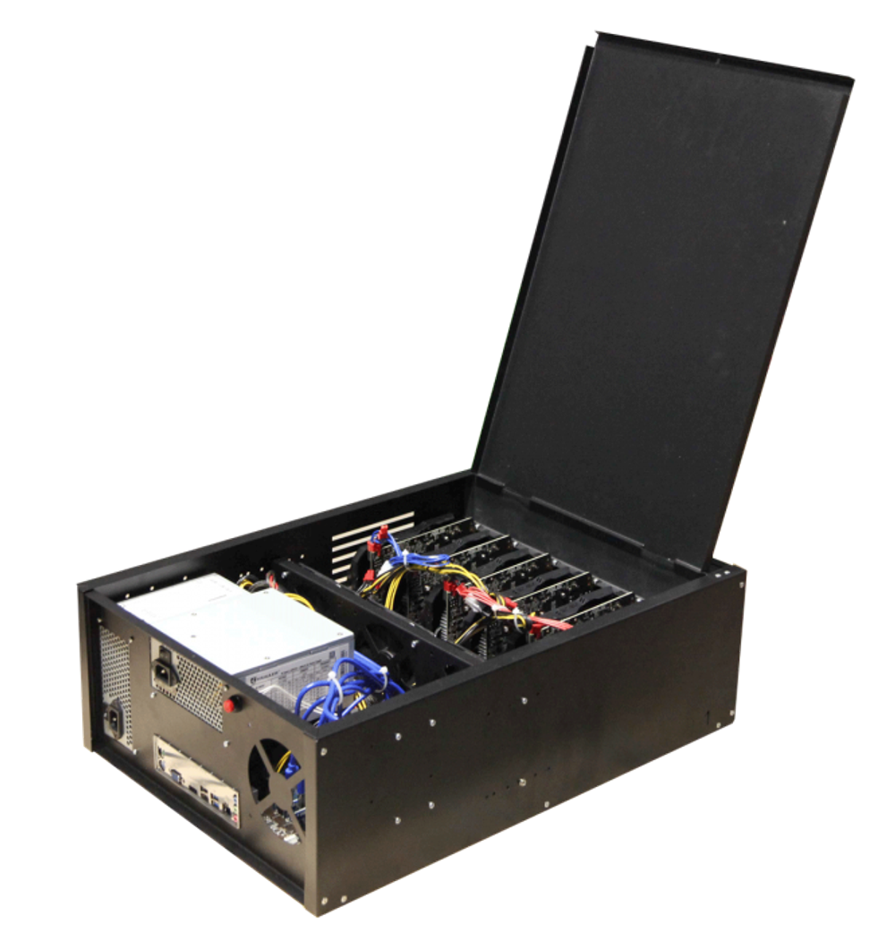 Серверный корпус для майнинга на 6 видеокарт