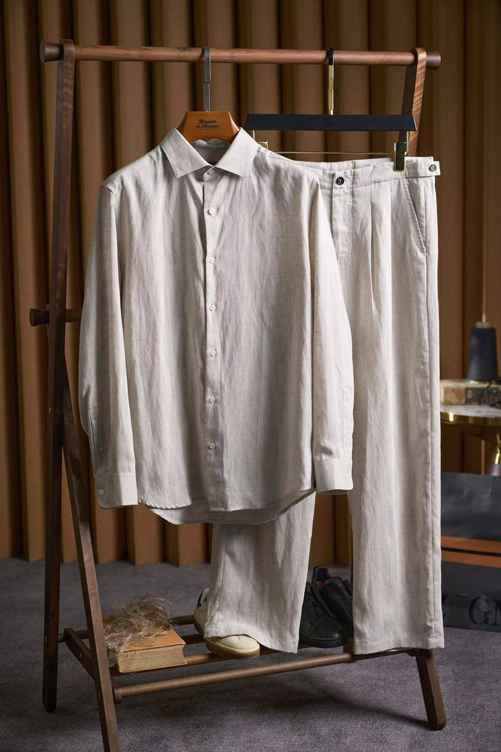 Льняной костюм Zegna