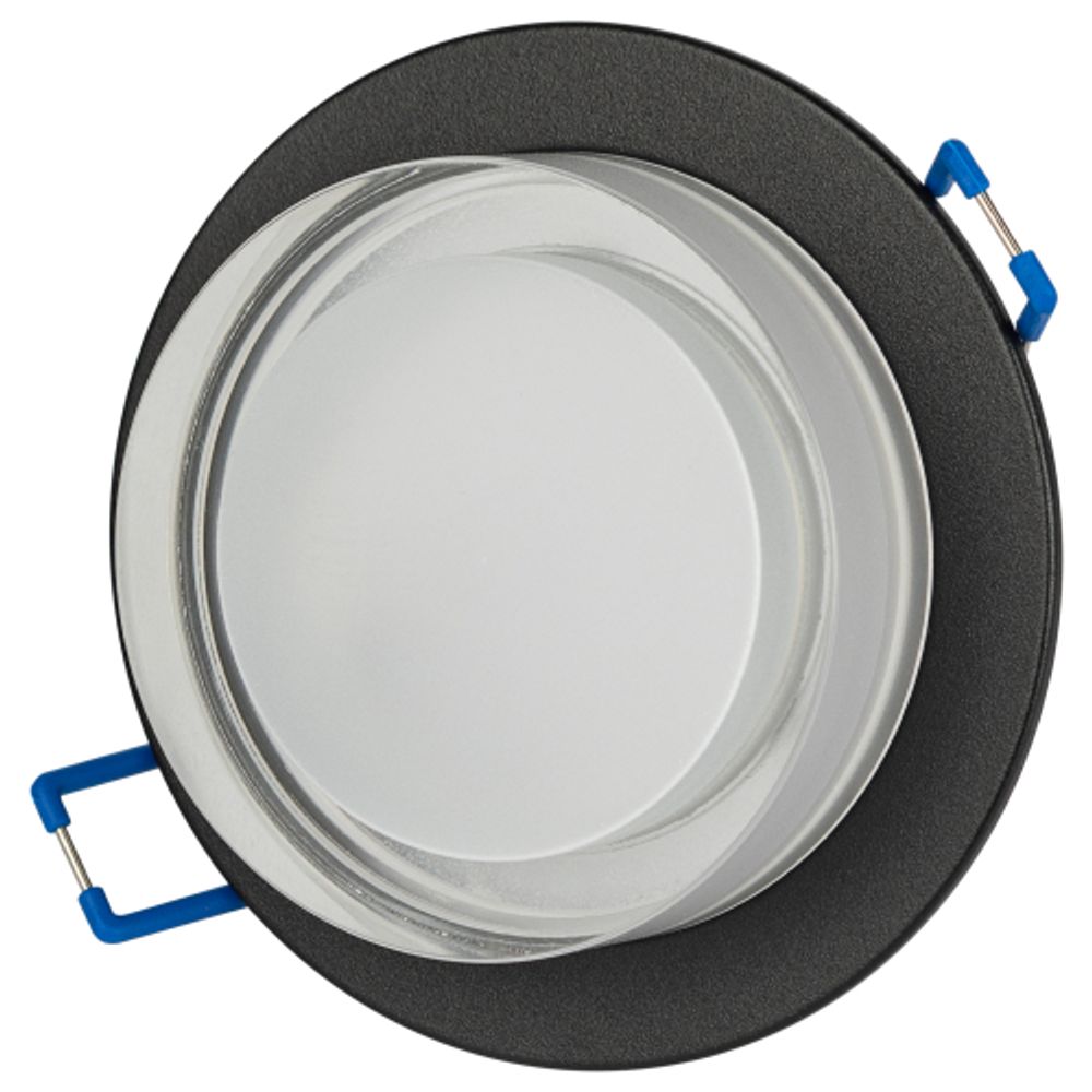 Светильник встраиваемый декоративный ЭРА DK107 BK под лампу MR16 GU5.3 черный | Декоративные встраиваемые светильники